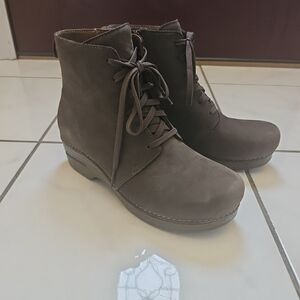 Dansko Brown Lace Up Boots